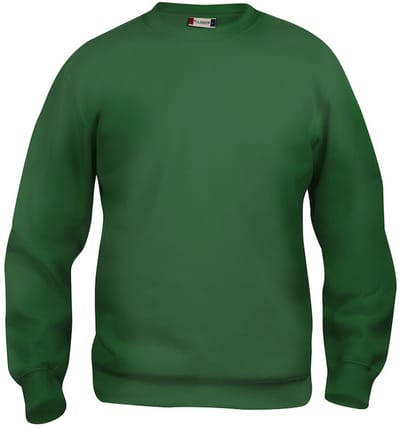 Basic roundneck flessengroen xs