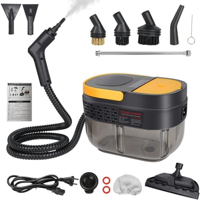 Norvia Draagbare Stoomreiniger - Professionele Vlekkenreiniger - Vloer, Bank, Badkamer, Tapijt - 2500W - 1600 ml Tank - 100°C