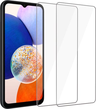 2x Geschikt voor Samsung A14 5G Screenprotector - Geschikt voor Samsung A14 5G Beschermglas Screen Protector 9H Glas