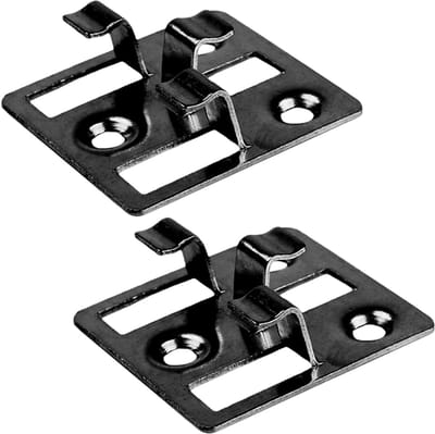 Onzichtbare bevestigingsclips voor WPC en bamboevloeren, geschikt voor 7-9 mm planken, zwart, 5 mm x 7 mm