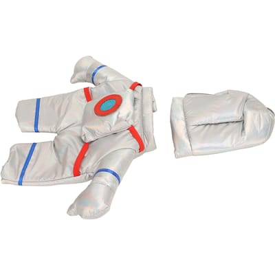 Costume de Chien Mignon Drôle Élégant Lâche Costume d'Astronaute pour Animal de Compagnie pour Fête de Noël Fête d'Halloween Port Quotidien M white
