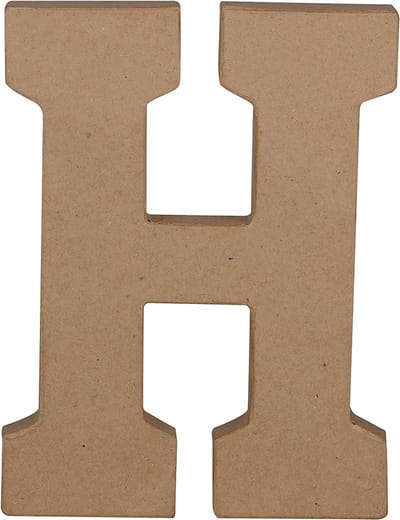 Decopatch Letter - 20 cm - Papier marche - Letter H