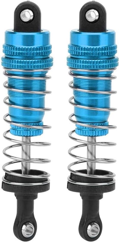 Shock Absorbers en Demper voor WLtoys 144001 en 1316 RC Modelauto's - Metaal, Blauw en Rood, Verbeterde Prestaties en Duurzaamheid