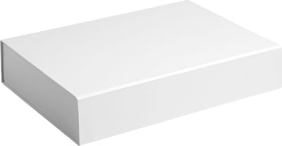Cadeaudoos, 38x27x7cm WIT (2 stuks)