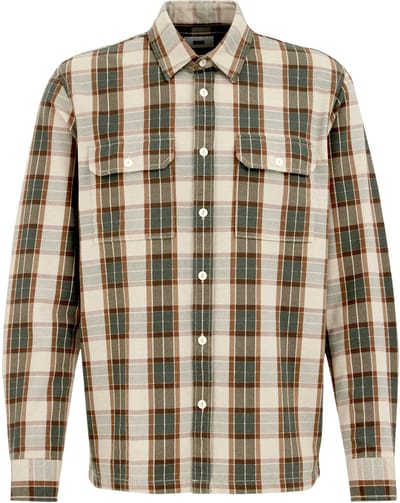 We Fashion Overshirt Dark Green Size: M | Casual Shirts Outlet | Heren | Groen