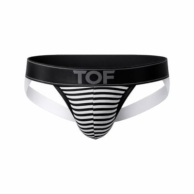 TOF Paris Sailor Jockstrap Black - MAAT XL - Heren Ondergoed - Jockstrap voor Man - Mannen Jock