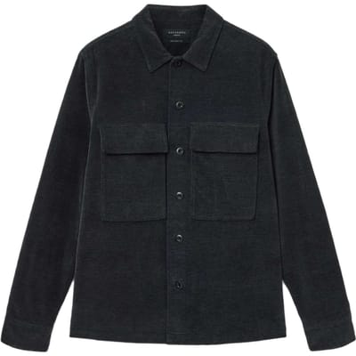 AllSaints Hawker Ls Shirt Faded Black Taglia: XS | Camicie Casual Outlet | Uomo | Nero