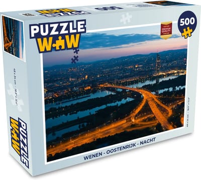 Puzzel Wenen - Oostenrijk - Nacht - Legpuzzel - Puzzel 500 stukjes
