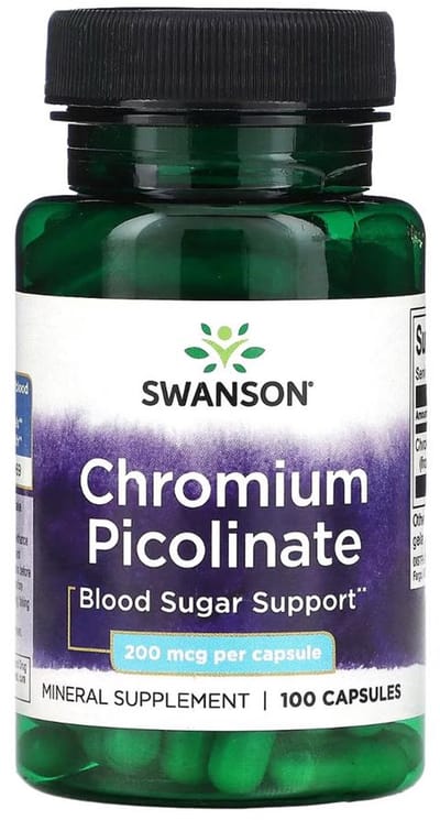 Swanson Chroom Picolinaat – 100 capsules