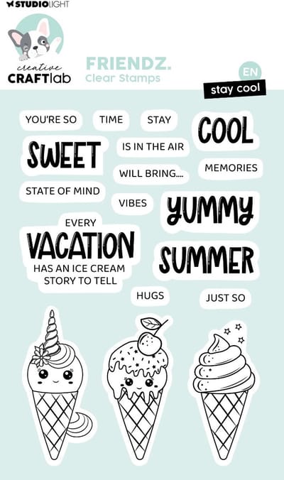 Clear stamps Stay cool - Friendz nr. 690