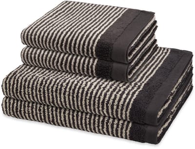 Ross Sonstiges 2 X handdoek 2 X douchehanddoek - in set 4 pack Stripes