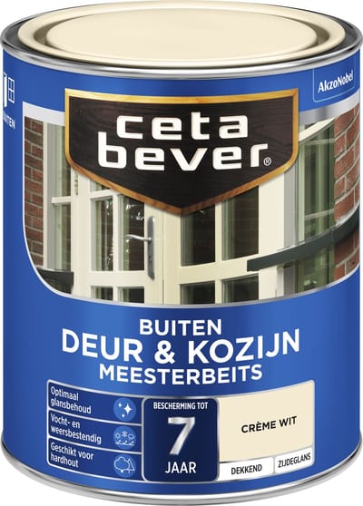 Cetabever - Meesterbeits Deur & Kozijn Dekkend - Crèmewit - 750 Ml