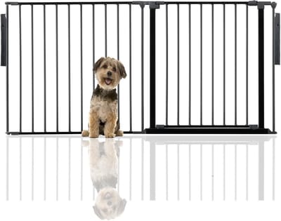Bettacare Hondenhek Meerdere Panelen, Tot 154cm Breed, Zwart, 70cm H