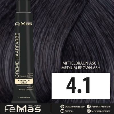 Femmas (4.1) - Haarverf - Medium asbruin - 100ml