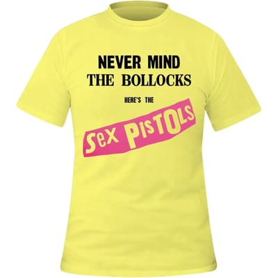 T-shirt Rock à Gogo Sex Pistols  Never Mind The Bollocks Yellow