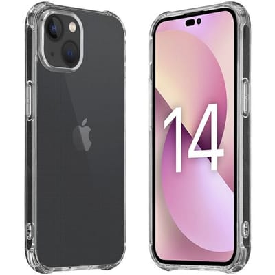 ShieldCase telefoonhoesje geschikt voor Apple iPhone 14 Anti-Yellowing TPU shock case - transparant - Siliconen hoesje - Shockproof case hoesje - Backcover case - Anti verkleuring