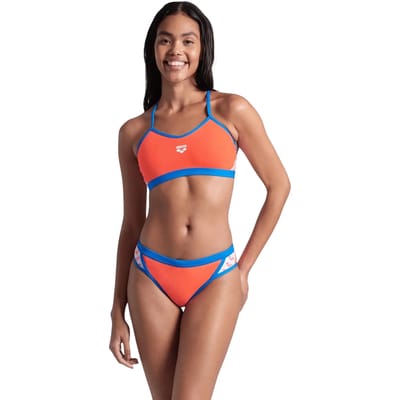 Dames zwempak 2-delig Arena Icons Cross Back Solid
