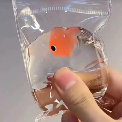 Squishy Speelgoed Schattig Dier Antistress Bal Goudvis Knijpspeelgoed Osmanthus Taart Rijzend Speelgoed Grappig Zacht Plakkerig Stressverlichting Knijpspeelgoed oranje