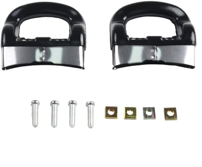 Store_8 - Vervangende Handgrepen - Set van 2 - Hoge Temperatuur Weerstand - Zwart - Voor Kookgerei - Duurzaam - Ideaal voor Stoompannen