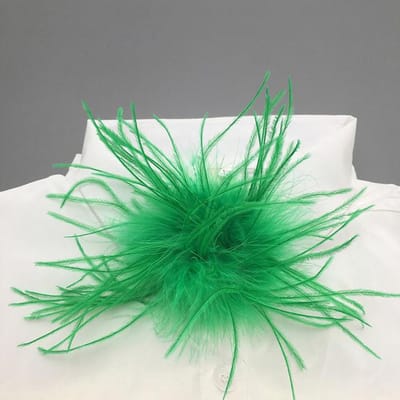Struisvogelveren broche voor kleding vrouwen veren pin broche sieraden haaraccessoires hoofddeksels broche schoen veer mode luxe