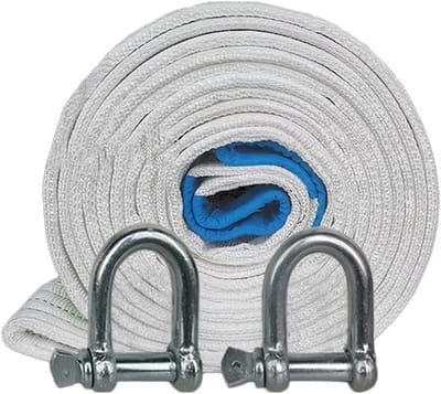 Sleepkabel - Sleepriem - Auto Herstel - Massieve Metalen Haken - 6 Meter - Zwart