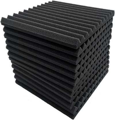 Akoestisch Schuim - Geluidsisolatie Panelen - Studio Geluid Absorberen - Vlamvertragend Materiaal - 24 stuks - Zwart