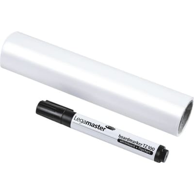 Magic Charts Legamaster, voor whiteboards, blanco, zelfklevend & beschrijfbaar, incl. boardmarker, L 200 x B 300 mm, 100% recyclebaar, polypropyleen, wit, 25 vellen