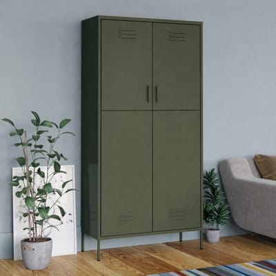 Luxe Kledingkast – Groen – 90x50x180 cm – Industrohome