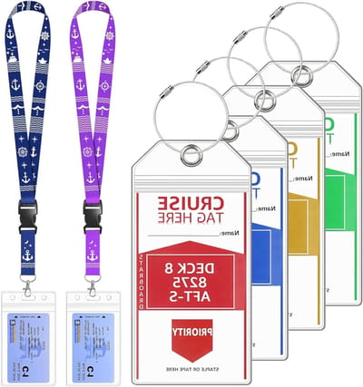 XXL Kofferlabel voor Cruises, Waterdicht Bagagelabel met Lanyard, Reisaccessoires voor AIDA, My Ship en TUI – Onmisbare Cruise Benodigdheden