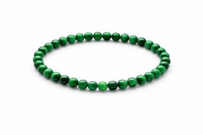 Malachiet Armband 6 mm – Natuurlijke Edelsteen – Groene Kralenarmband – Unisex – Elastisch