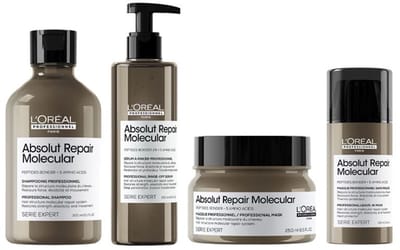 L'Oréal Professionnel Absolut Repair Molecular Shampoo 300ml + Serum 250ml + Mask 250ml + Leave-in 100ml
