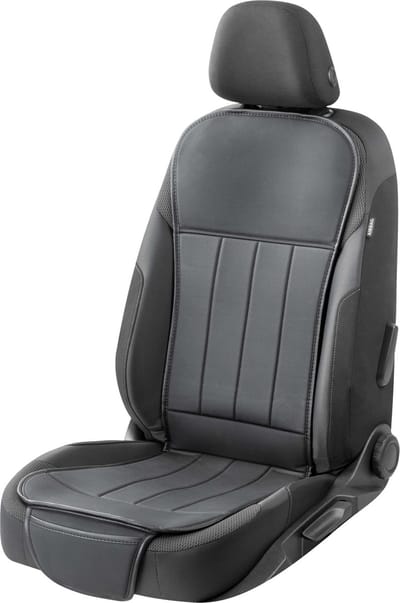 Walser Autostoelhoes Lewis - universele stoelhoes en beschermmat in zwart - stoelbeschermer voor auto's en vrachtwagens - 1 stuk