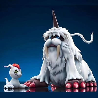 11cm/4.3in Figurine Anime Digimon Adventure Ikkakumon et Gomamon Modèle Modèle Figurine d'Action en PVC Jouets pour Garçons