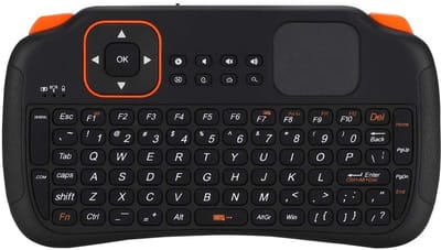 Zeynomax - Draadloos Toetsenbord - QWERTY-toetsenbord - Inclusief Touchpad - Mini formaat - Geschikt voor Android - Ideaal voor gaming en home-enter..