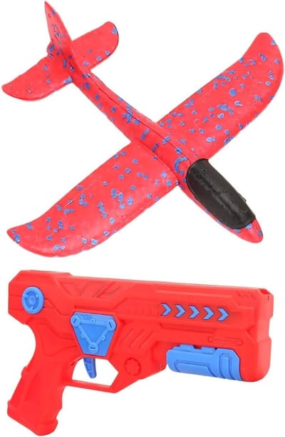 Schuim Vliegtuig Speelgoed - Vliegend Vliegtuigje Zweefvliegtuig - Buiten Spelen - Ergonomische Grip - 26 x 23 x 7 cm