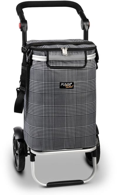 Punta Talent Boodschappenkar / Trolley met Koelvak Zwart-Wit