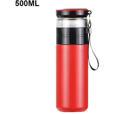 500 ml creatieve geïsoleerde beker met filter theemaker roestvrijstalen thermosfles met glazen zetgroep scheidt thee en water