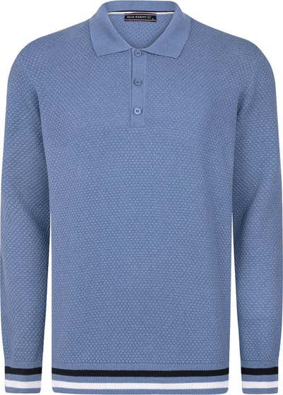 Felix Hardy Gebreide Polo Trui - Polo Kraag - Sweater - 100% Katoen Heren Indigo - M