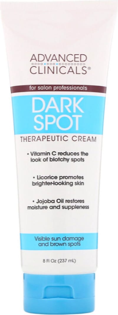 Advanced Clinicals - Jojoba-olie - Dark Spot Therapeutic Cream - Vitamine C - Geschikt voor salonprofessionals - 237 ml