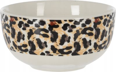 Koopman - Porseleinen Saladeschaal - 500 ml - Dierenpatroon - Borden