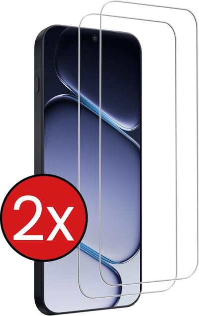 Screenprotector - 2 Stuks - Geschikt voor OnePlus 15R - Extra Sterk - Beschermglas - Gehard Glas - Tempered Glass - Screen Protector