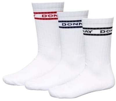3-Pack Donnay - Sportsokken Premium Fit - Unisex - White (001) - maat 35-38
