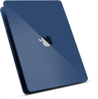 Dailygoods - ZYB Hoesje compatibel met 2025 2024 2022 MacBook Air 13,6 inch M4 A3240 / M3 A3113 / M2 A2681 met Touch ID, ultradunne beschermende harde hoes snapcase, Crystal Midnight