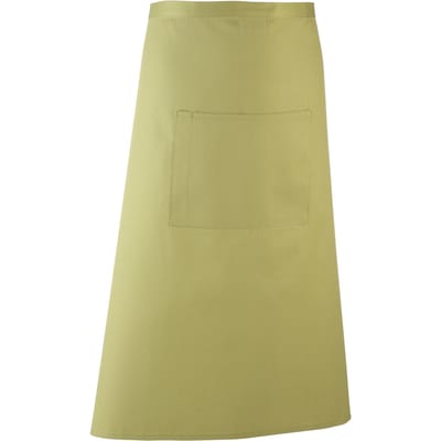 Premier Unisex Kleuren Barschort / Werkkleding (Lange Continentale Stijl) (Pakket van 2) (Kalk)