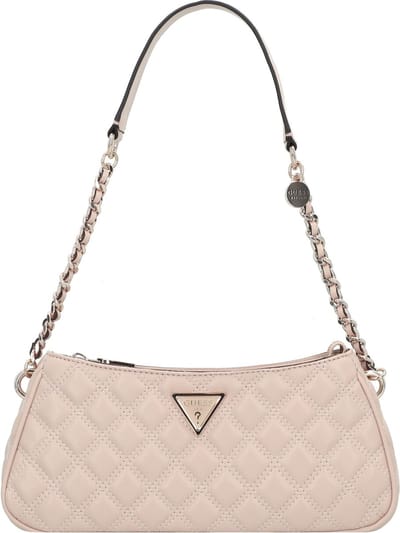 GUESS Schoudertas Giully Top Zip Shoulder Bag Light Beige Zalmroze