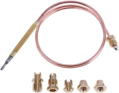 Universeel Thermokoppel - Gashaard Onderdeel - Veilig Gas Gebruik - Veelzijdige Compatibiliteit - 12 Meter - Zilver