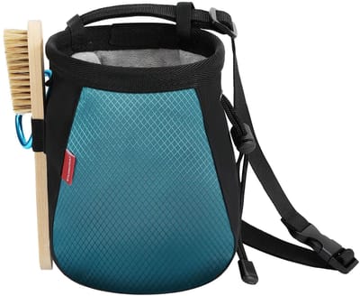 Dailygoods- Krijttas met verstelbare riem - Magnesia Tas - Trekkoord - Nylon - Waterafstotend - Geschikt voor klimmen/gymnastiek - Krijtzak