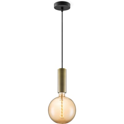 Home sweet home hanglamp Saga brons Spiral g180 - amber