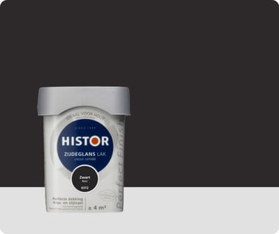 Histor Perfect Finish Lak Zijdeglans 0,25 liter - Zwart