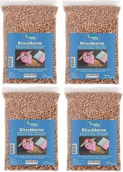 Knutsel/hobby Kersenpitten - 4x - 1 kilo - warmtezak kersenpitten - voor in de magnetron